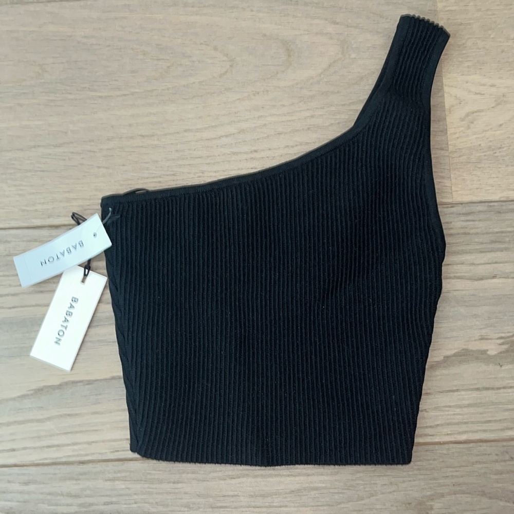 Aritzia Sculpt Knit one shoulder top